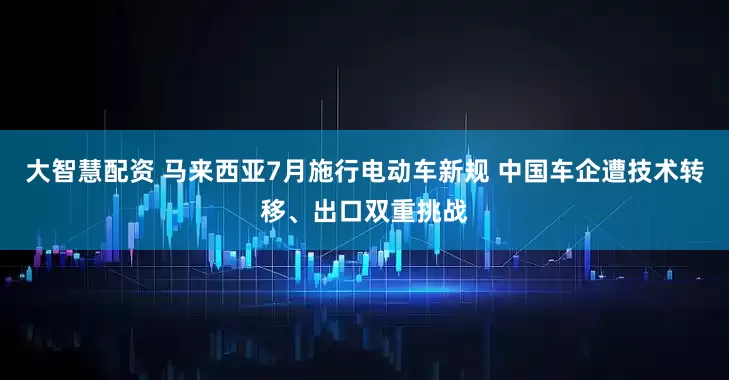 大智慧配资 马来西亚7月施行电动车新规 中国车企遭技术转移、出口双重挑战